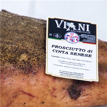 Prosciutto da Cinta Senese DOP Intero con Osso 10Kg Viani