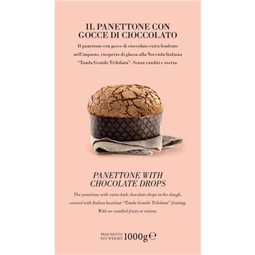 Panettone Artigianale con Gocce di Cioccolato 1Kg Passerini