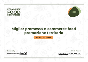 Premio Italy Foods all'ecommerce food conference